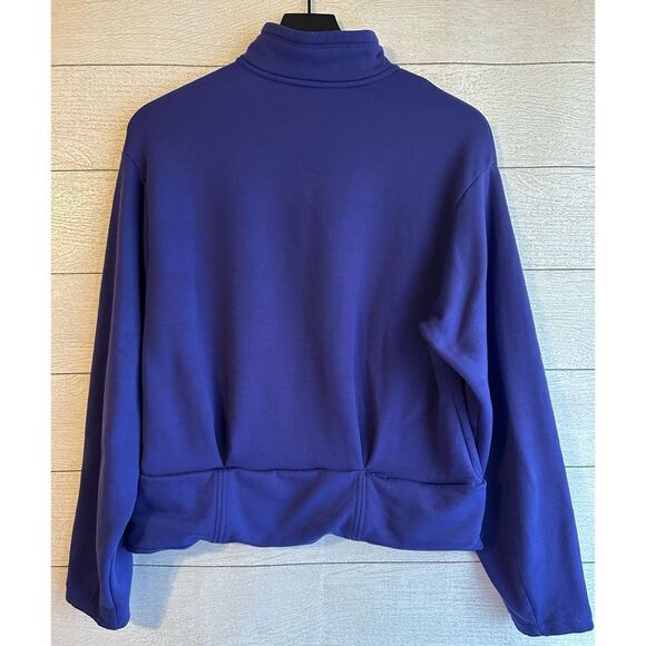 Athleta Altitude Polartec Half-Zip Sweatshirt Noble Blue M - Picture 10 of 12